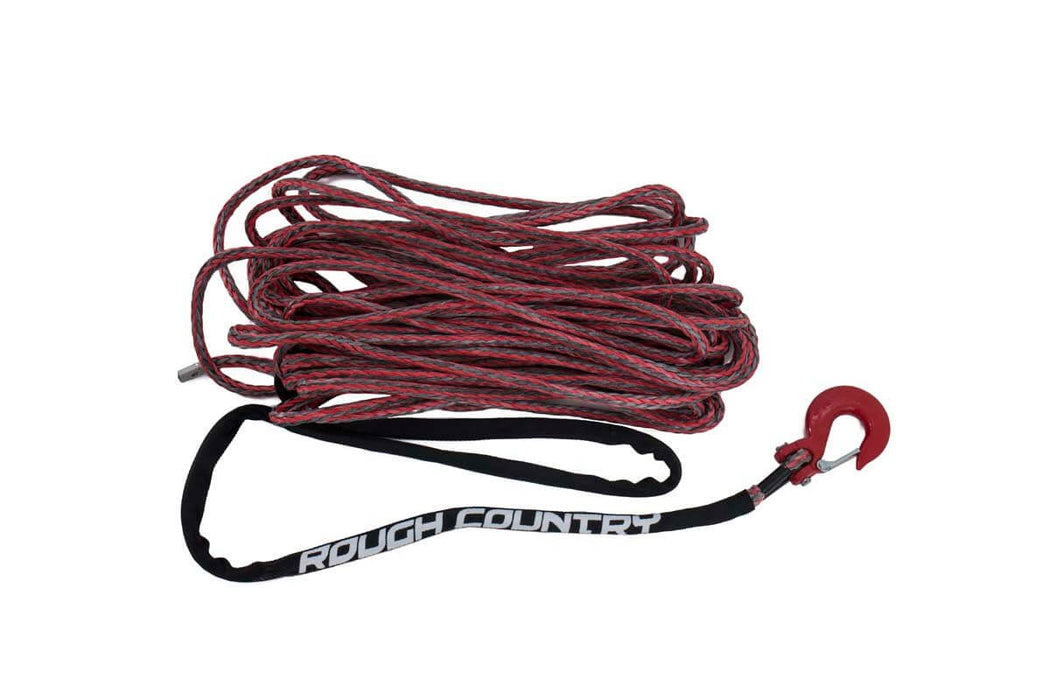 Rough Country Synthetic Rope 3/8 Inch 85 Ft Red/Gray RS116