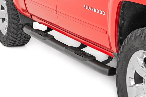 Rough Country Oval Nerf Step Crew Cab Fits Chevy/GMC 1500/2500HD/3500HD (07-19) 21001