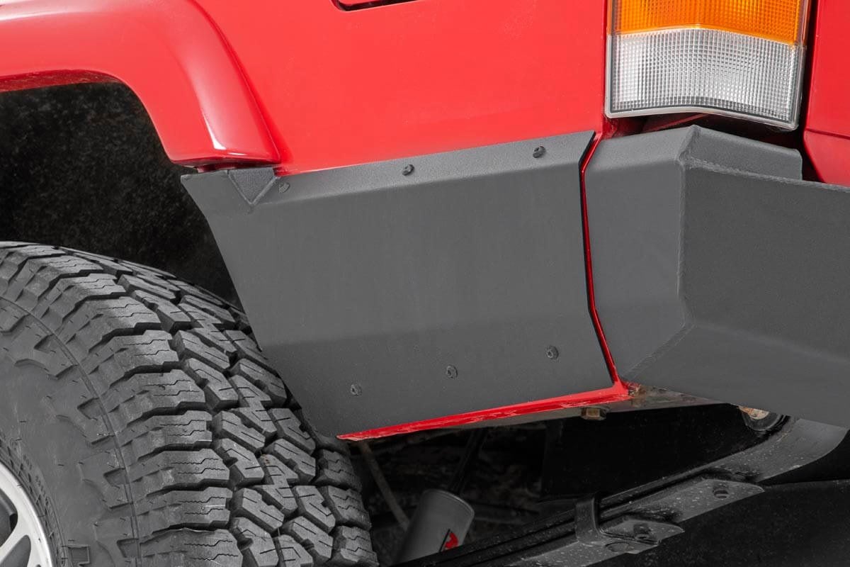 Rough Country Quarter Panel Armor Rear Factory Flare Fits Jeep Cherokee Xj (97-01) 10571