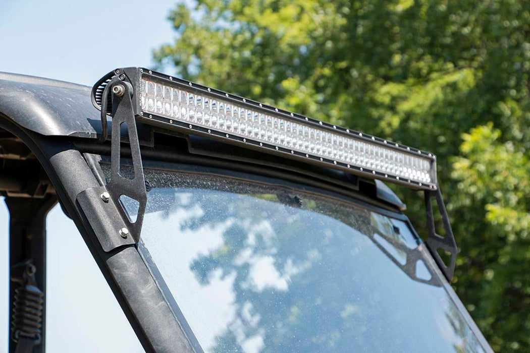 LED Light | Windshield | 50" Black Dual Row | Can-Am Defender (16-22)
