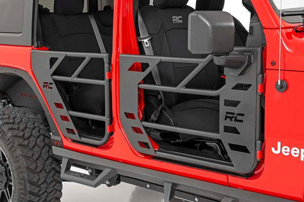 Rough Country compatible with Jeep Steel Tube Doors, Front & Rear (18-20 Jl/ 2020 Gladiator) 10619