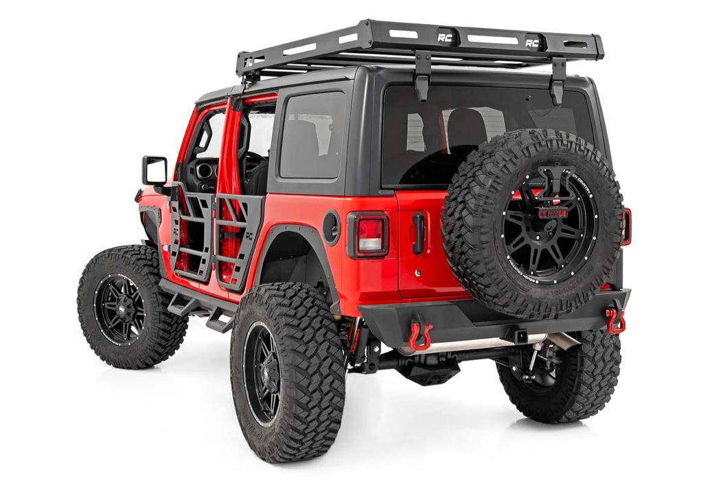 Rough Country Roof Rack Black Series Lights compatible with Jeep Wrangler Jl 4Wd (2018-2023) 10622