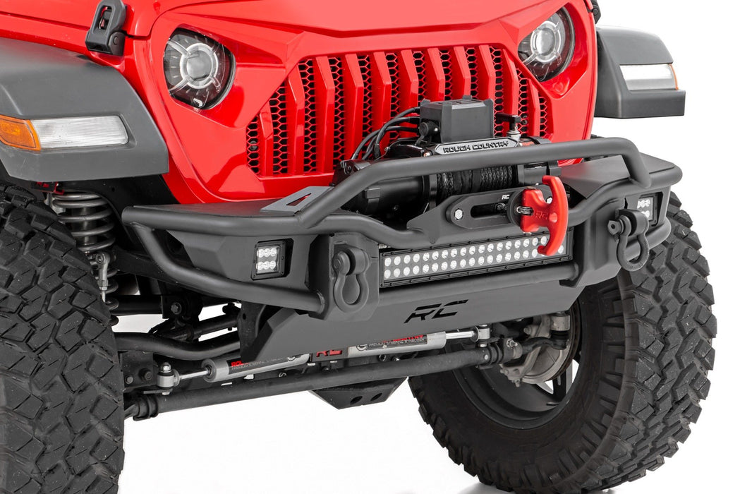 Rough Country Front Winch Bumper Tubular Skid Plate Jeep Gladiator Jt/Wrangler Jk & Jl 10647