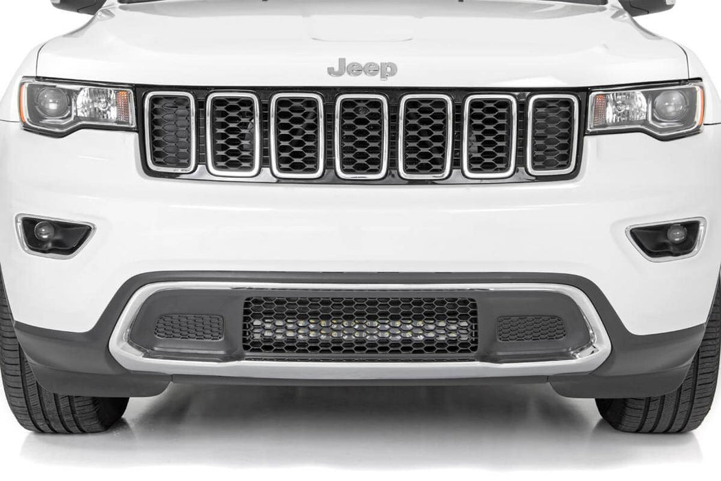 Rough Country Jeep 20In Led Bumper Kit Chrome Series W/ Amber Drl (11-20 Wk2 Grand Cherokee) 70776