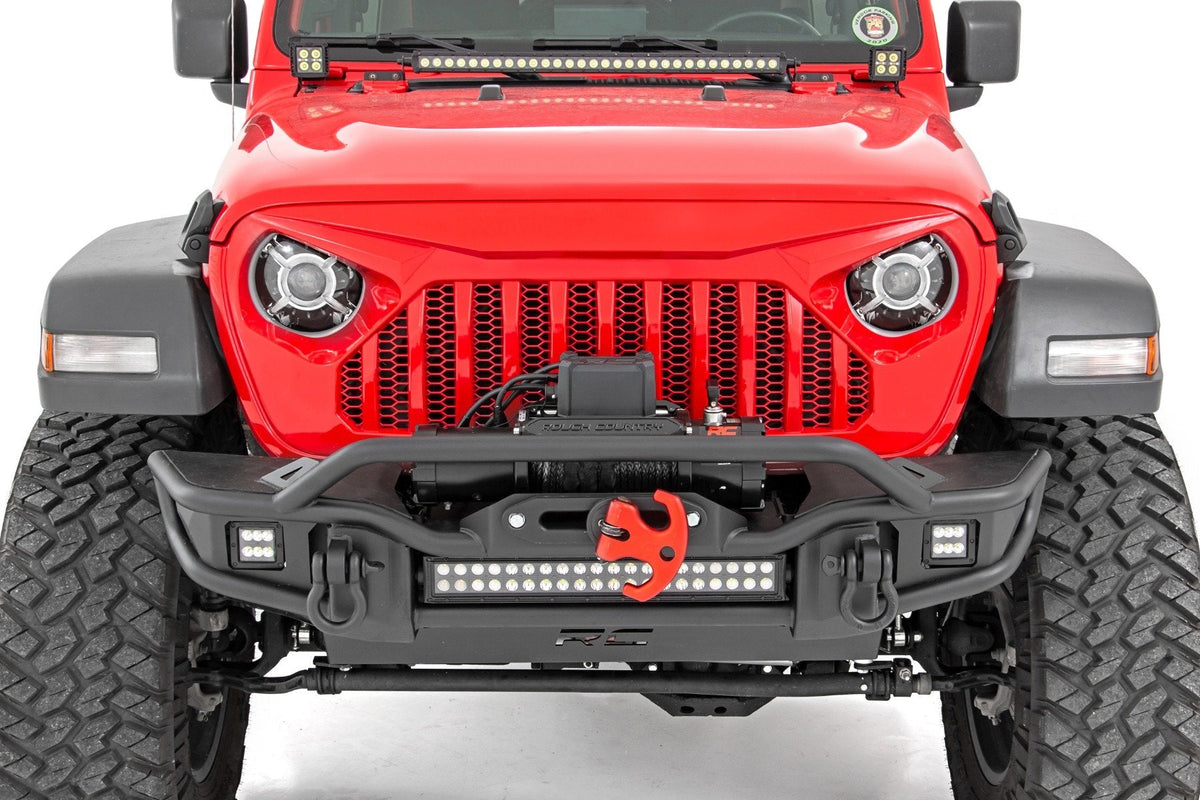 Rough Country Headlights Drl Halo Led 9" Fits Jeep Gladiator Jt (20-23)/Wrangler Jl (18-23) RCH5300