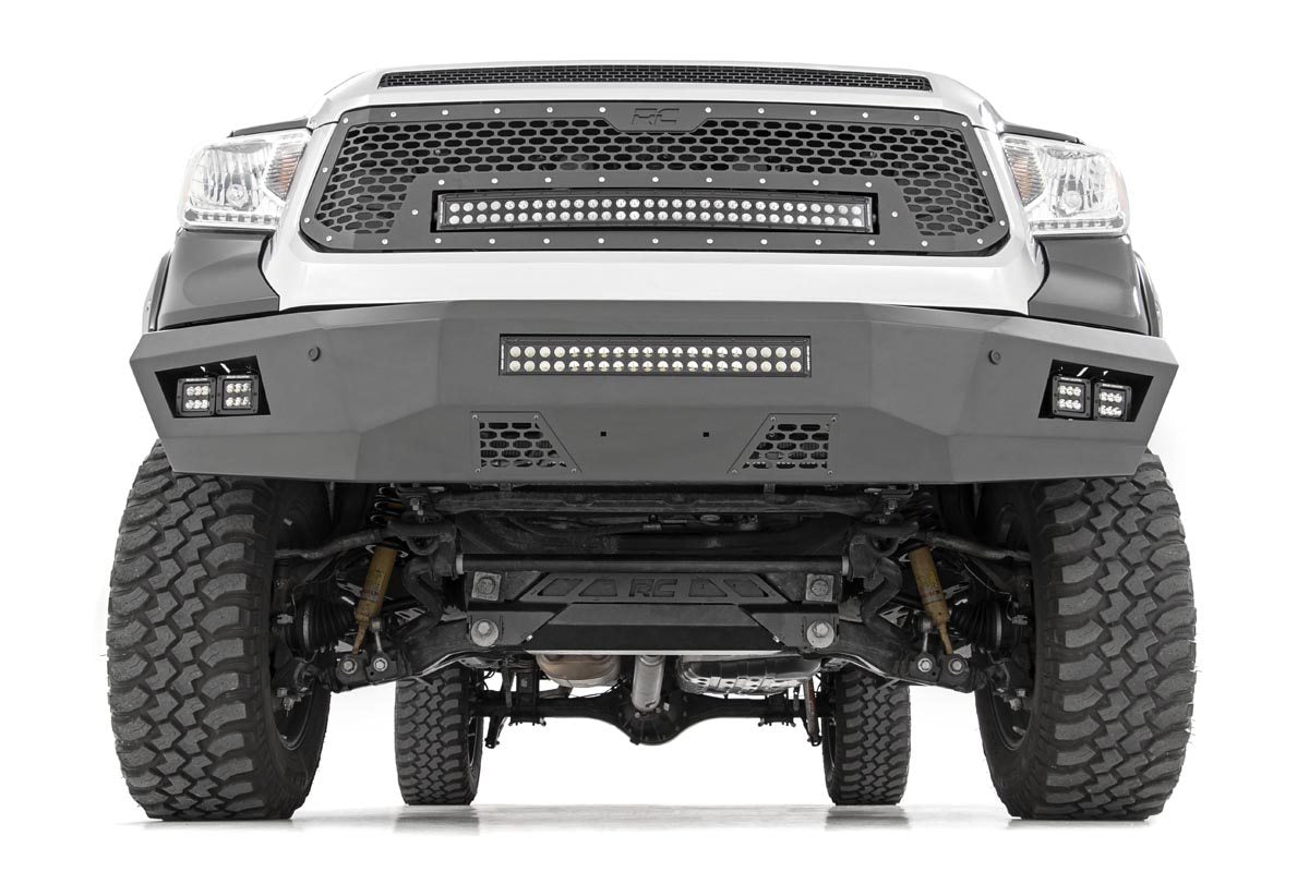 Rough Country Mesh Grille 30" Dual Row LED Black White DRL Fits toyotaTundra (14-17) 70225