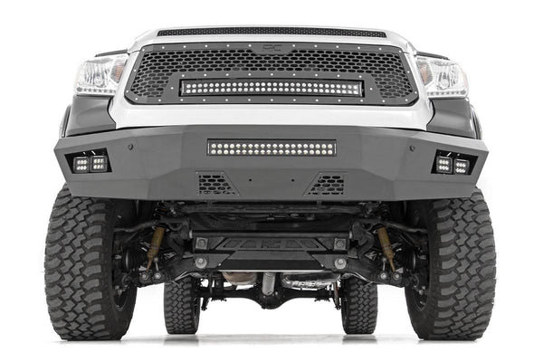 Rough Country Mesh Grille 30" Dual Row LED Black White DRL Fits toyotaTundra (14-17) 70225