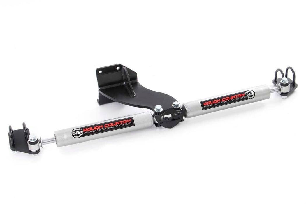 Rough Country N3 Steering Stabilizer Dual 2.5-8 Inch Lift Ram 2500 (14-23)/3500 (13-23) 8749430