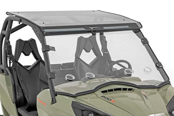 Rough Country Vented Full Windshield Scratch Resistant Fits Can-Am Commander 1000 98212030