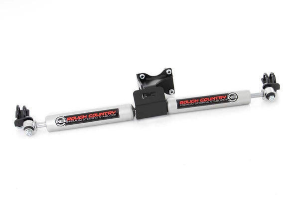 Rough Country N3 Steering Stabilizer Dual 2-8 Inch Lift Fits Jeep Wrangler Jk (07-18) 8734930