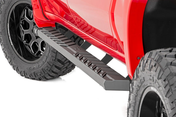 Rough Country Ba2 Running Board Side Step Bars Fits Chevy/GMC 1500/2500HD/3500HD (19-23) 41002