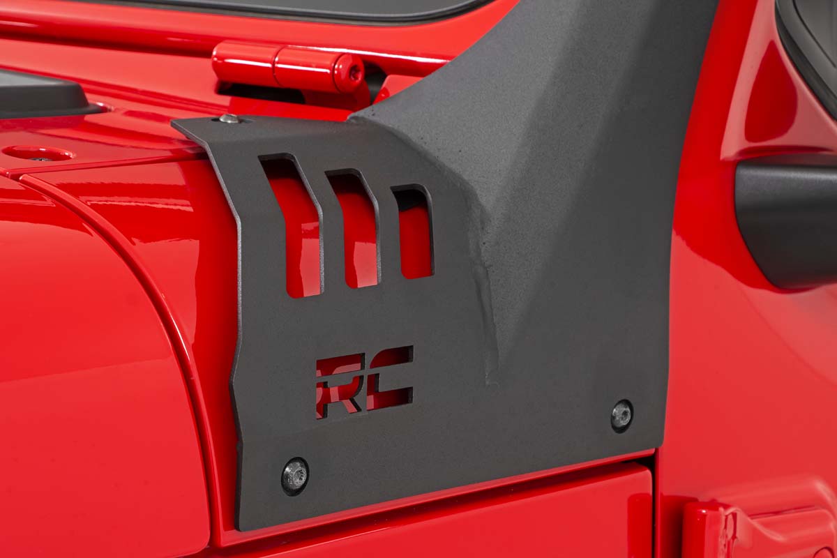 Rough Country Fits Jeep 50-Inch Straight Led Light Bar Upper Windshield Kit W/ Dual-Row Black Series Led (20-22 Gladiator Jt, 18-22 Wrangler Jl) 70069