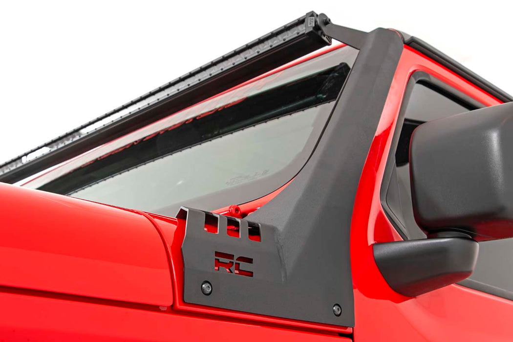 Rough Country Jeep Jl/Jt 50In Led Upper Windshield Mount W/ 50In Single Row Spectrum 80065