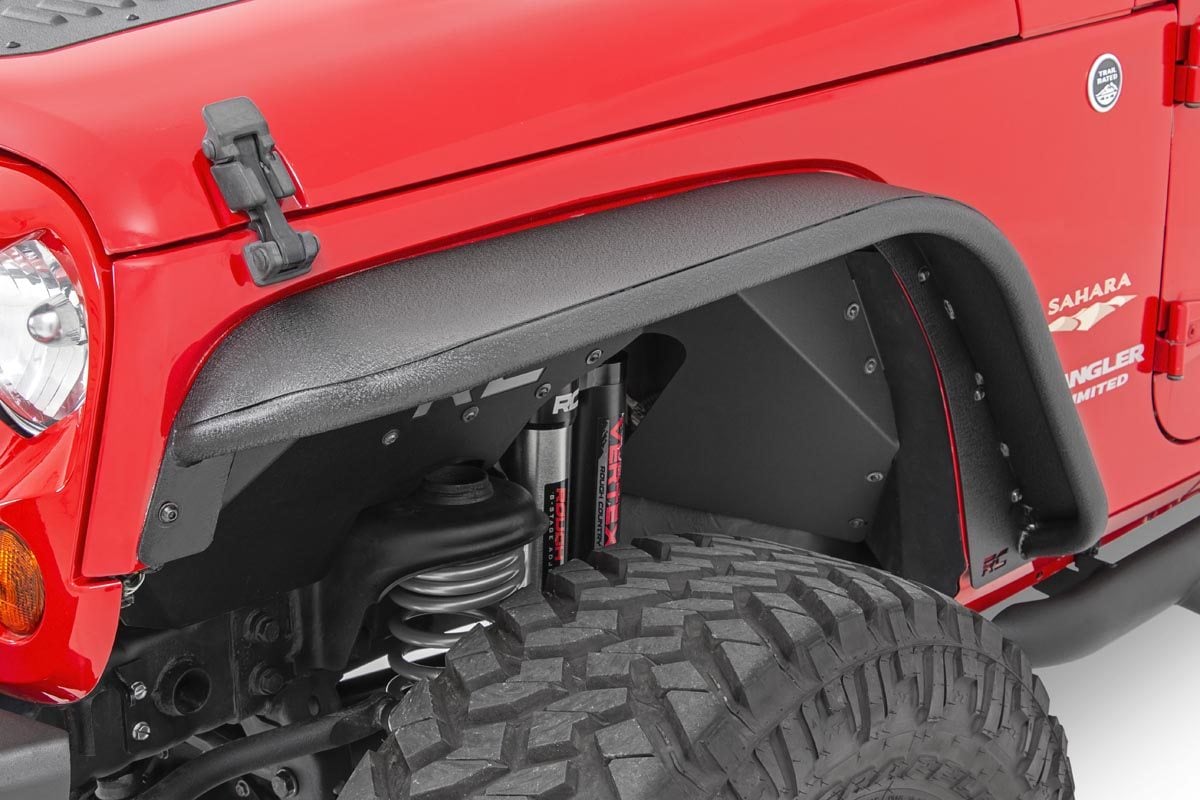 Rough Country Fender Flare Steel Front Fits Jeep Wrangler Jk (2007-2018) 10531