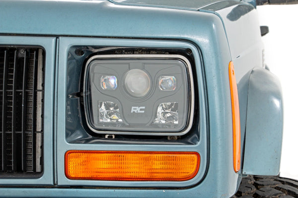 Rough Country Headlights Rectangle 5"X7" Fits Jeep Cherokee Xj (84-01)/Wrangler Yj (87-95) RCH5200