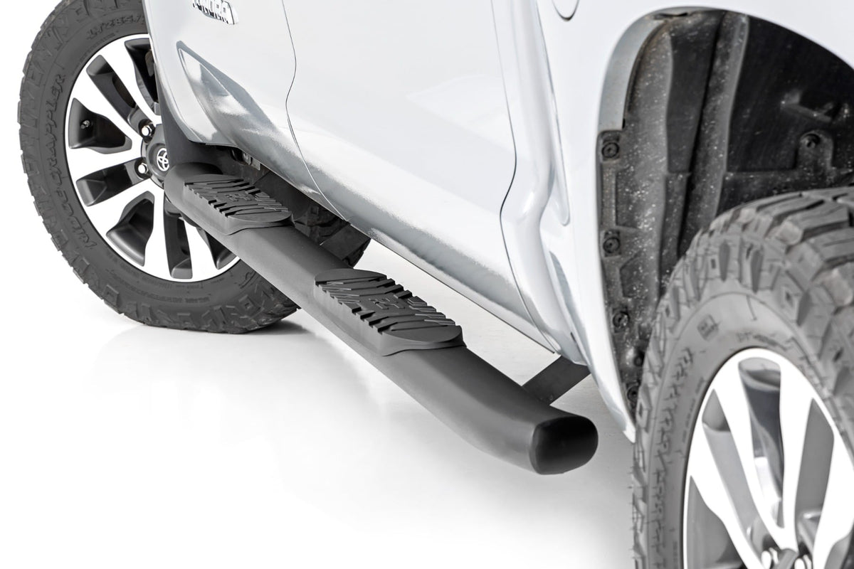 Rough Country Oval Nerf Step Crew Cab Black Fits toyotaTundra 2WD/4WD (07-21) 21009