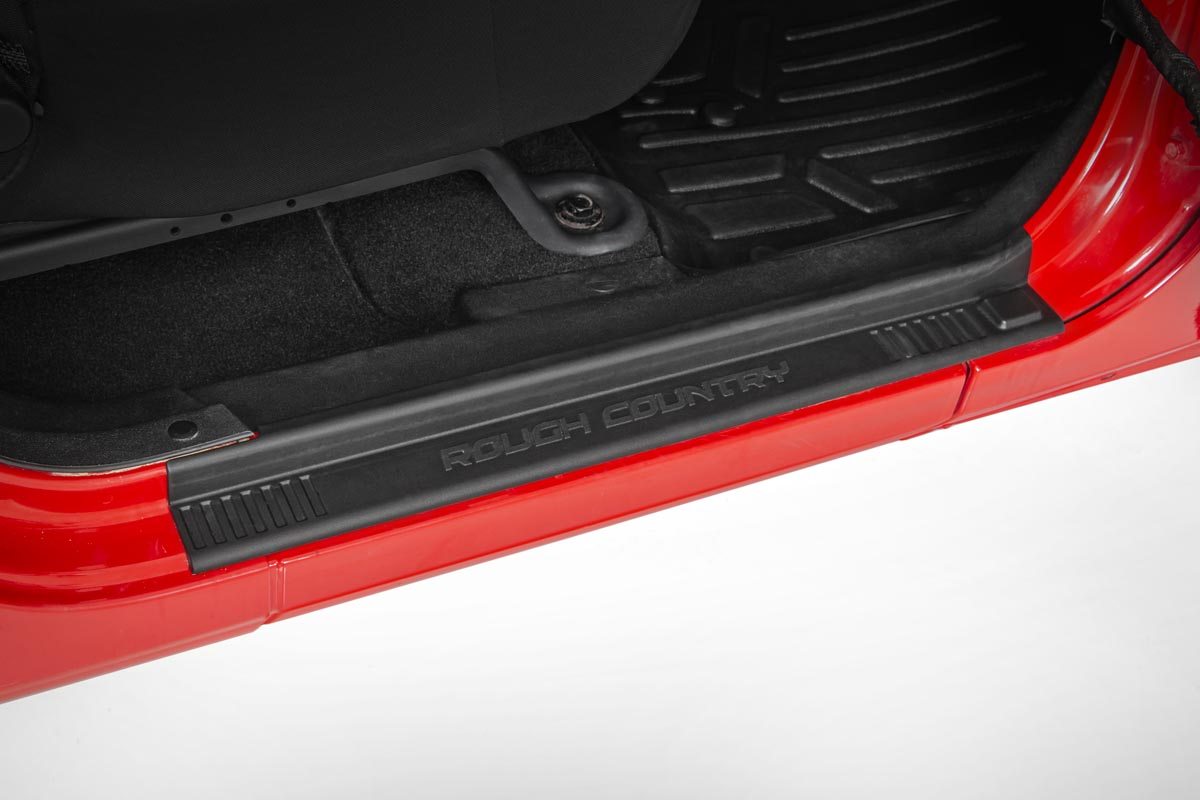 Rough Country Entry Guards Front And Rear Fits Jeep Wrangler Jk (2007-2018) 10568