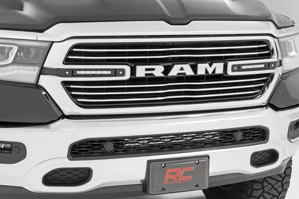 Rough Country Dual 6In Led Grille Kit Chrome Slimline Ram 1500 2Wd/4Wd (19-23) 70784