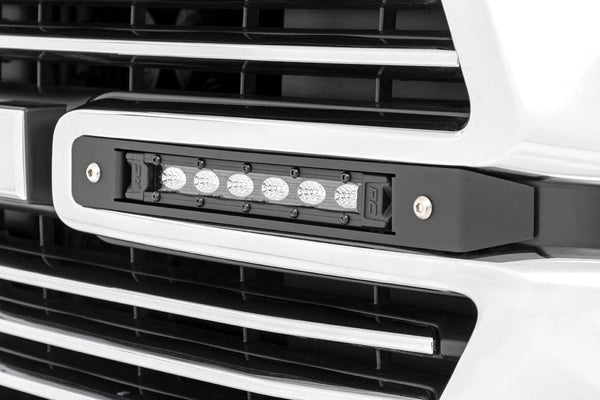 Rough Country Dual 6In Led Grille Kit Black Slimline Fits RAM 1500 2WD/4WD (19-23) 70783