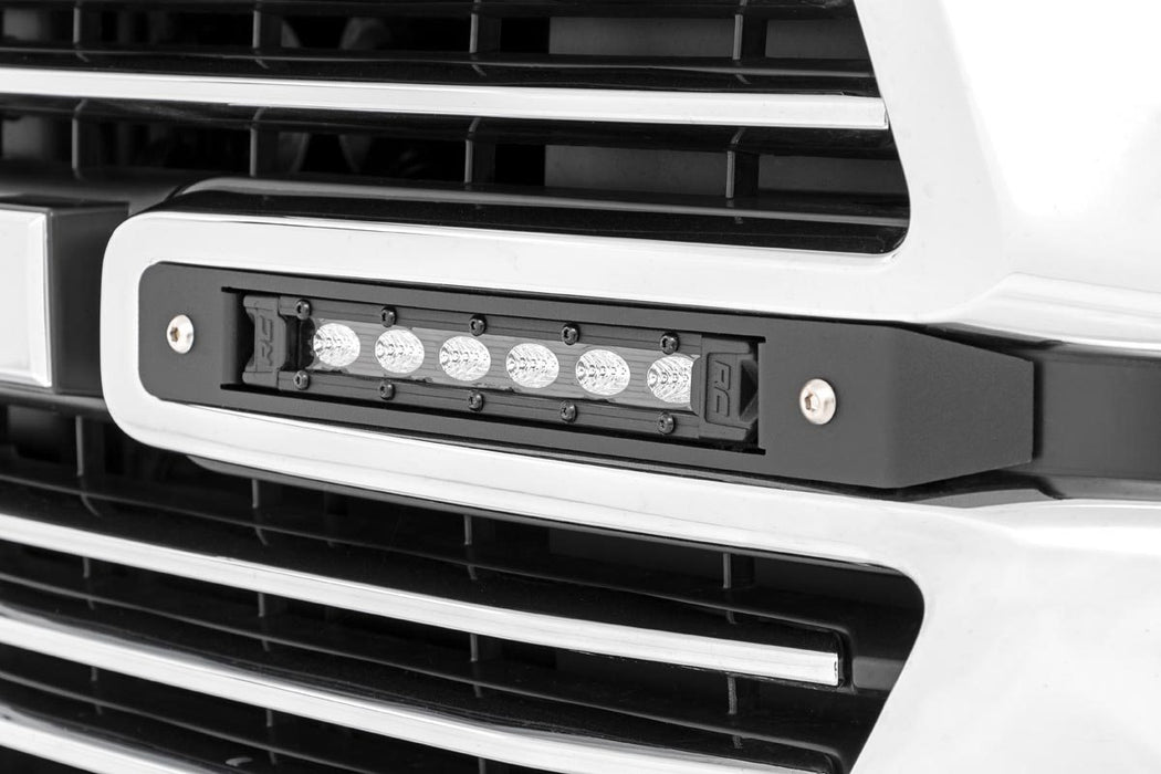 Rough Country Dual 6In Led Grille Kit Black Slimline Ram 1500 2Wd/4Wd (19-23) 70783