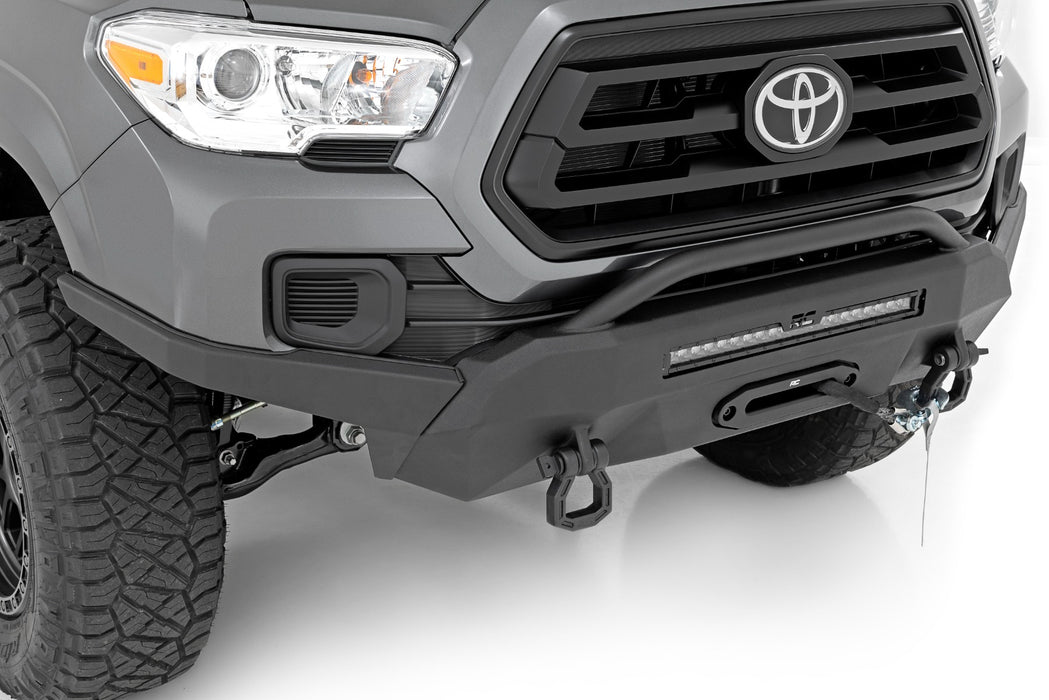 Rough Country Front Bumper High Clearance Hybrid 20" Blk DRL LED Fits toyotaTacoma (16-23)