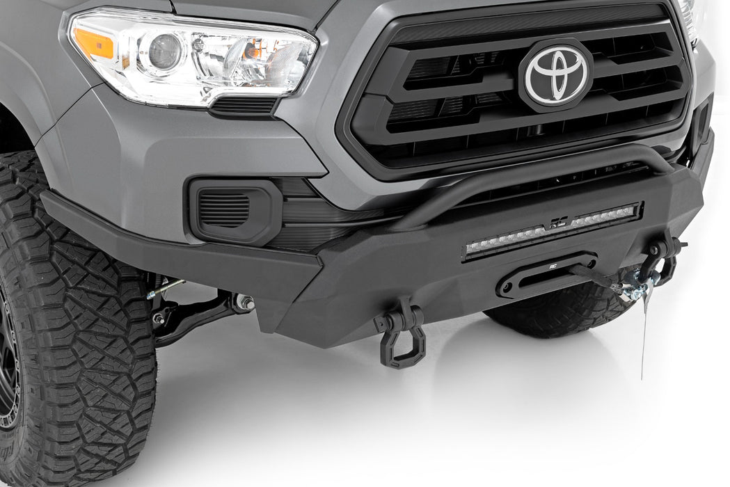 Rough Country Front Bumper |High Clearance Hybrid 20" Blk LED Toyota Tacoma (16-23)