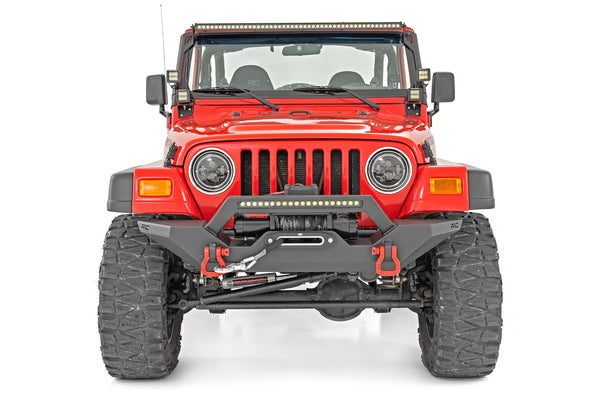 Rough Country Headlights Drl Halo Led 7" Fits Jeep Wrangler Tj 4WD (1997-2006) RCH5400