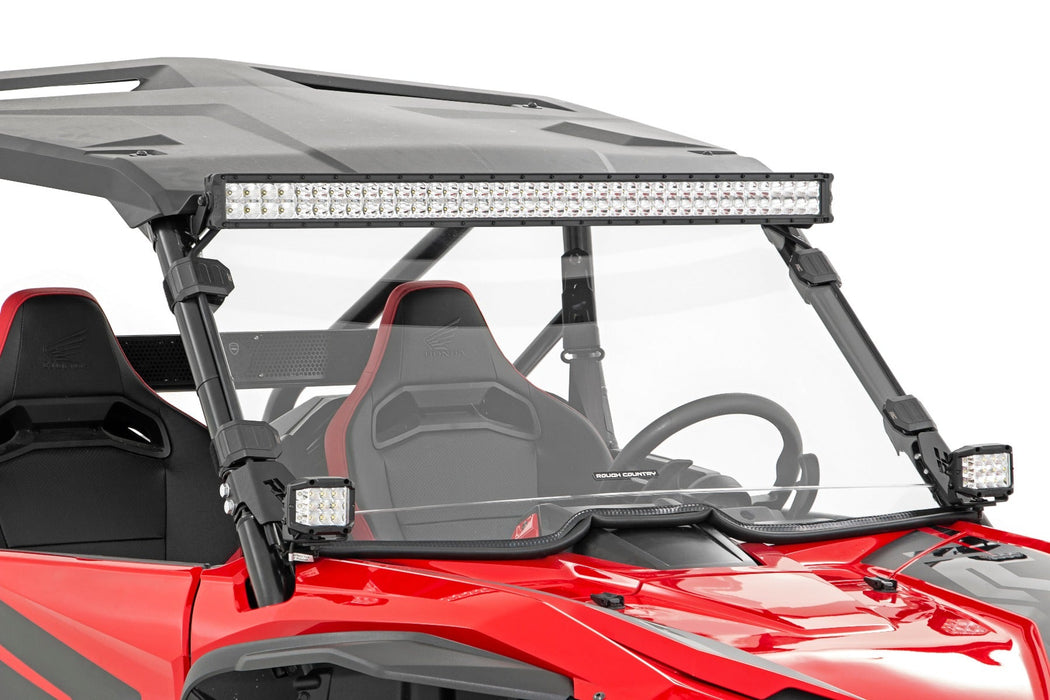 LED Light | Cage Mount | 2" Chrome Pair | Wide Angle | Honda Talon (19-21)