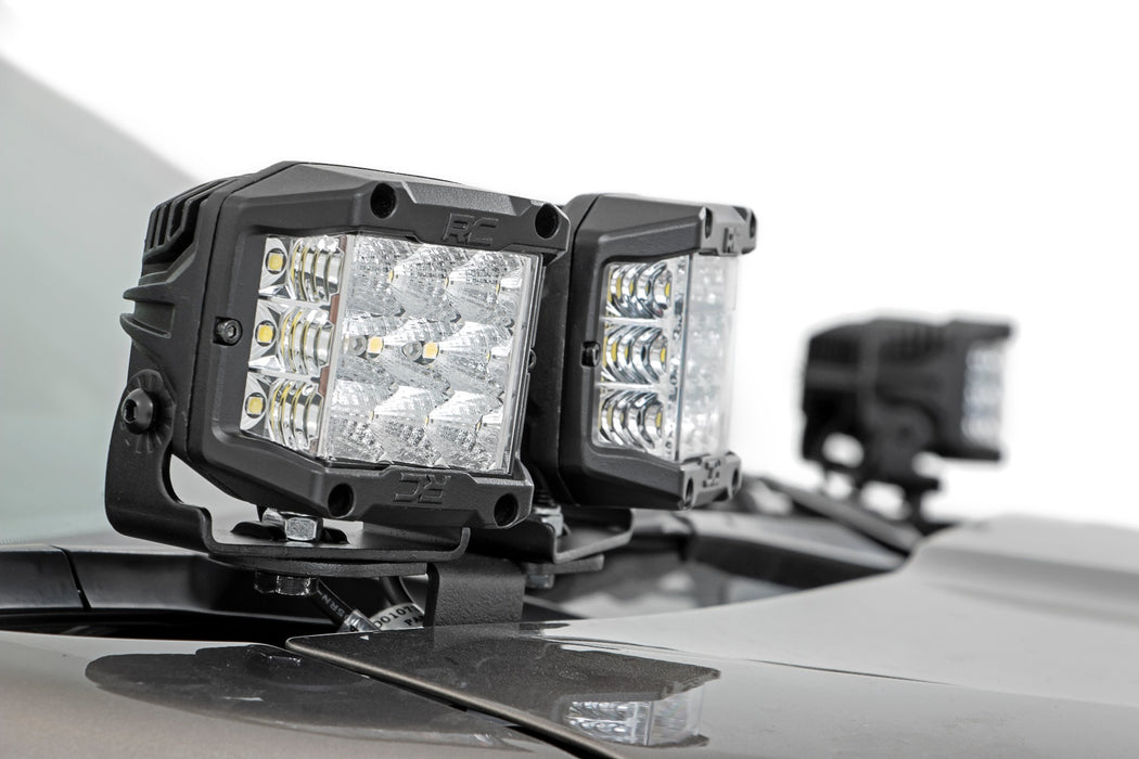 Rough Country Led Light Kit Ditch Mount Dual 2" Black Pairs Spot Subaru Forester (14-18) 70868