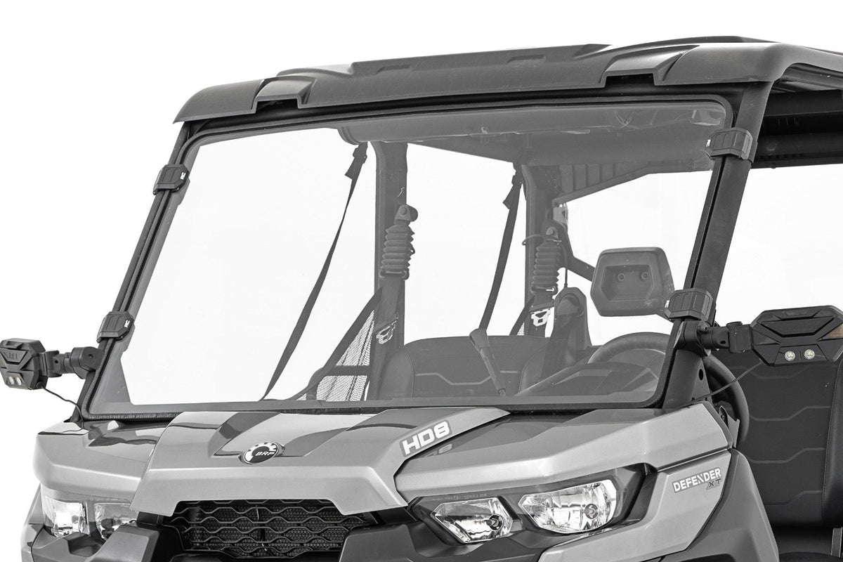Rough Country Full Windshield Scratch Resistant Fits Can-Am Defender Hd 8/Hd 9/Hd 10 98162030