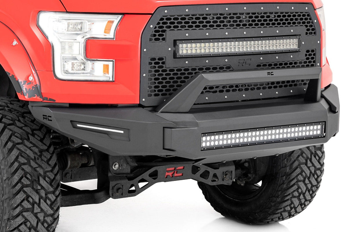 Rough Country Modular Bumper W/Skidplate Front Fits Ford F-150 2WD/4WD (2015-2017) 10950A