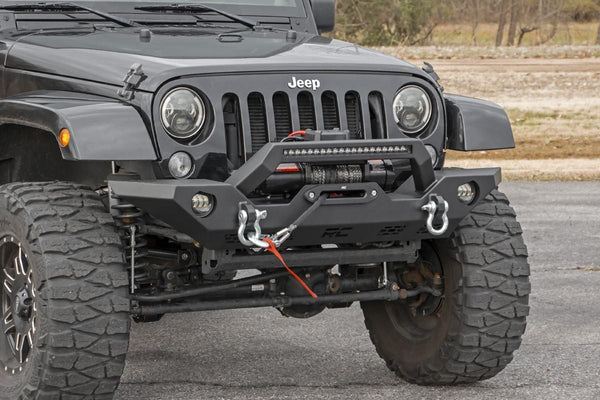 Rough Country Front Bumper Sport Oe Fog Fits Jeep Gladiator Jt/Wrangler Jk & Jl 10596