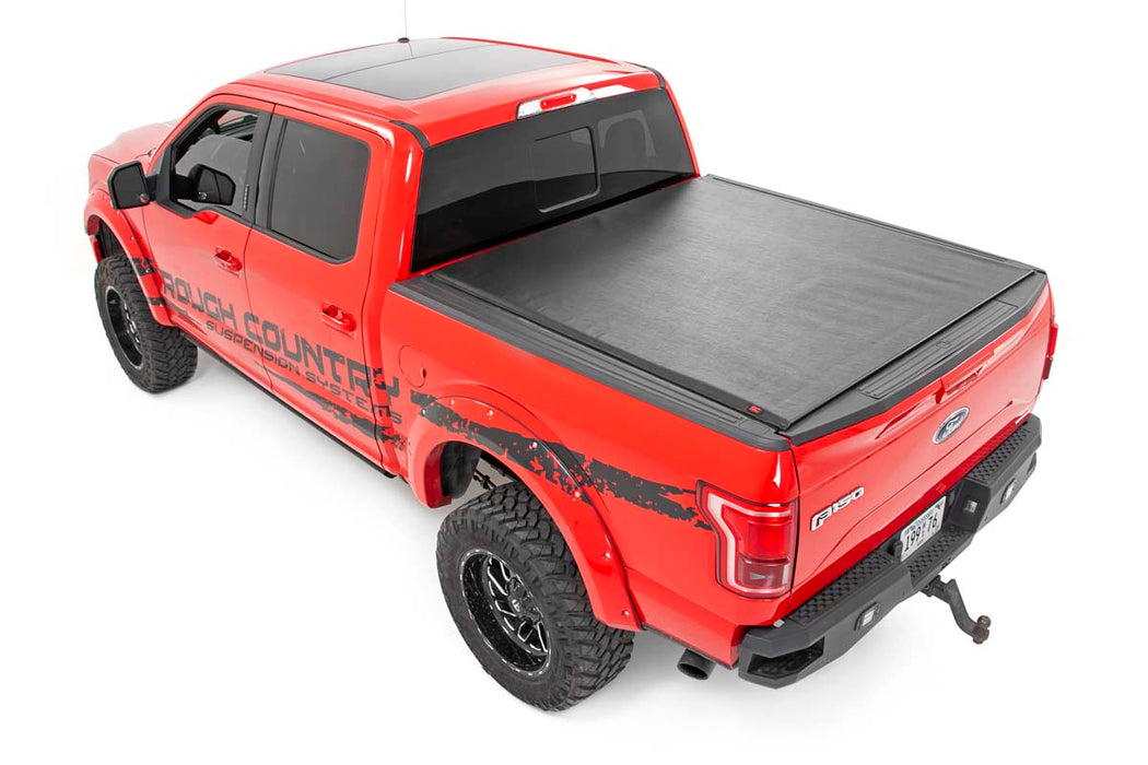 Soft Roll Up Bed Cover | 5.5 Ft Bed | Ford F-150 2WD/4WD (15-22)