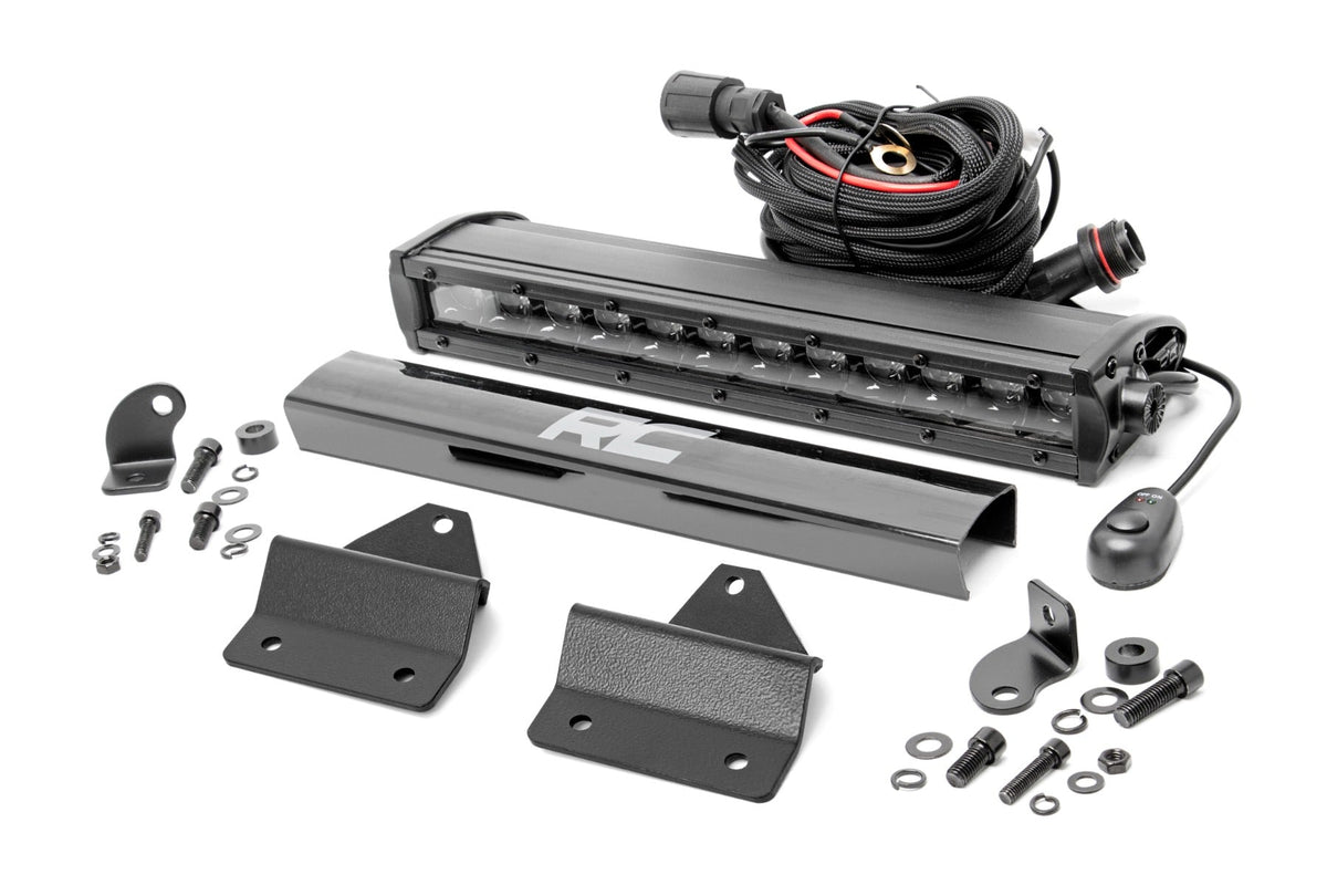 Rough Country 12" Led Light Kit Hood Mount Single Row Intimidator Gc1K 95007