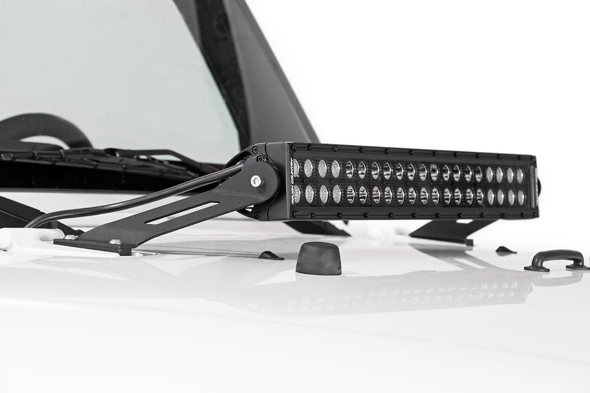 Rough Country Led Light Mount Hood 20" Fits Jeep Wrangler Jk (2007-2018) 70533