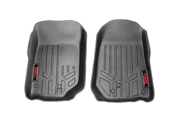 Rough Country Floor Mats Front Fits Jeep Wrangler Jk (2007-2013) M-6141