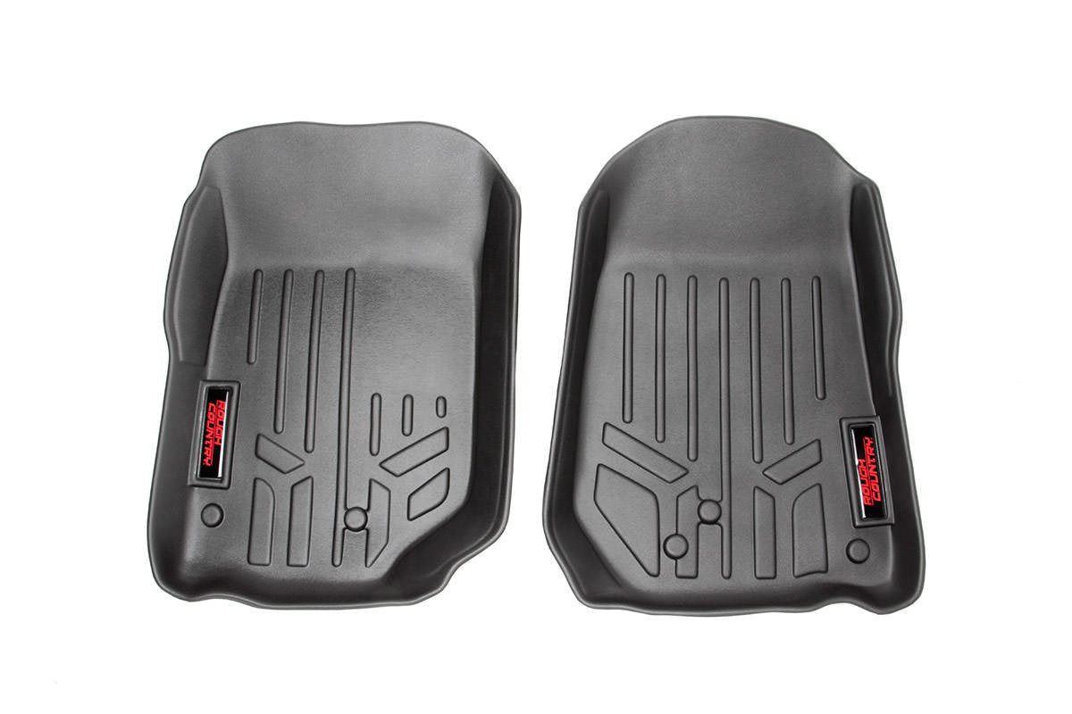 Rough Country Floor Mats Front Fits Jeep Wrangler Tj (97-06) 4WD M-60200