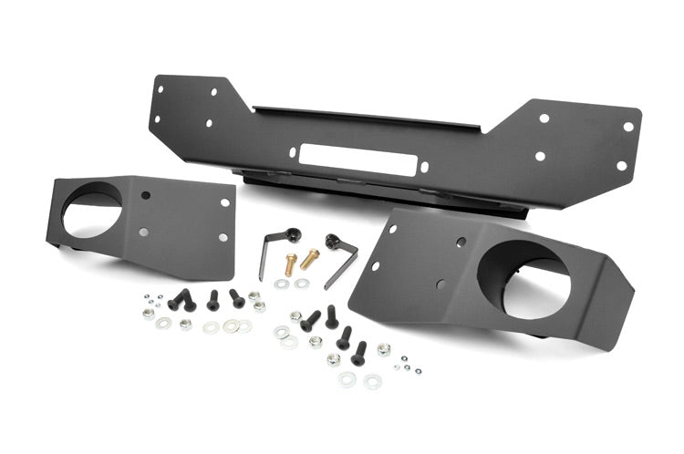 Rough Country Front Hybrid Stubby Bumper Fog Mounts compatible with Jeep Wrangler Jk (07-18) 1062