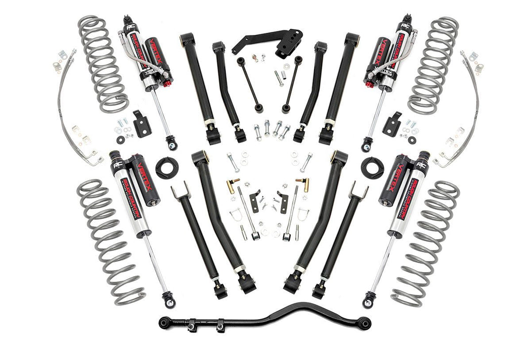 Rough Country 4 Inch Lift Kit X-Series Vertex compatible with Jeep Wrangler Jk 4Wd (07-18) 67350