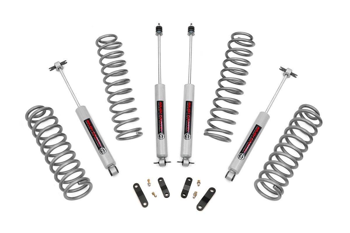 Rough Country 2.5 Inch Lift Kit Coils Fits Jeep Wrangler Jk 2WD/4WD (2007-2018) 67930