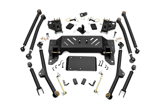 Rough Country Long Arm Upgrade Kit 4 Inch Lift compatible with Jeep Grand Cherokee Zj (93-98) 90200U