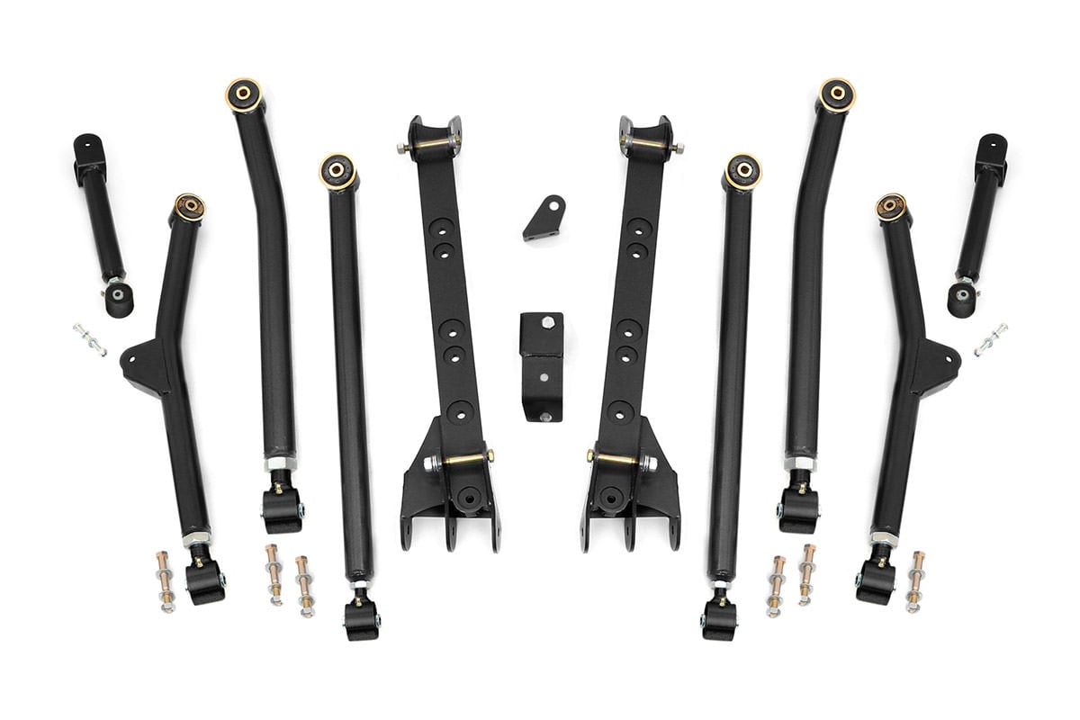 Rough Country Long Arm Upgrade Kit 4-6 Inch Lift Fits Jeep Wrangler Tj 4WD (97-06) 66300U