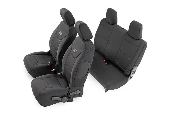 Rough Country Seat Covers Front And Rear Fits Jeep Wrangler Jk 4WD (2011-2012) 91006