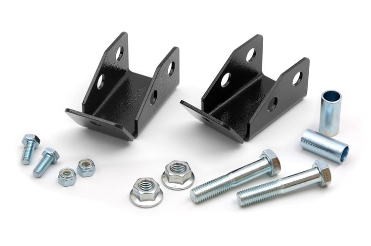 Rough Country Shock Relocation Brackets Rear Jeep Wrangler Tj 4Wd (1997-2006) 1185
