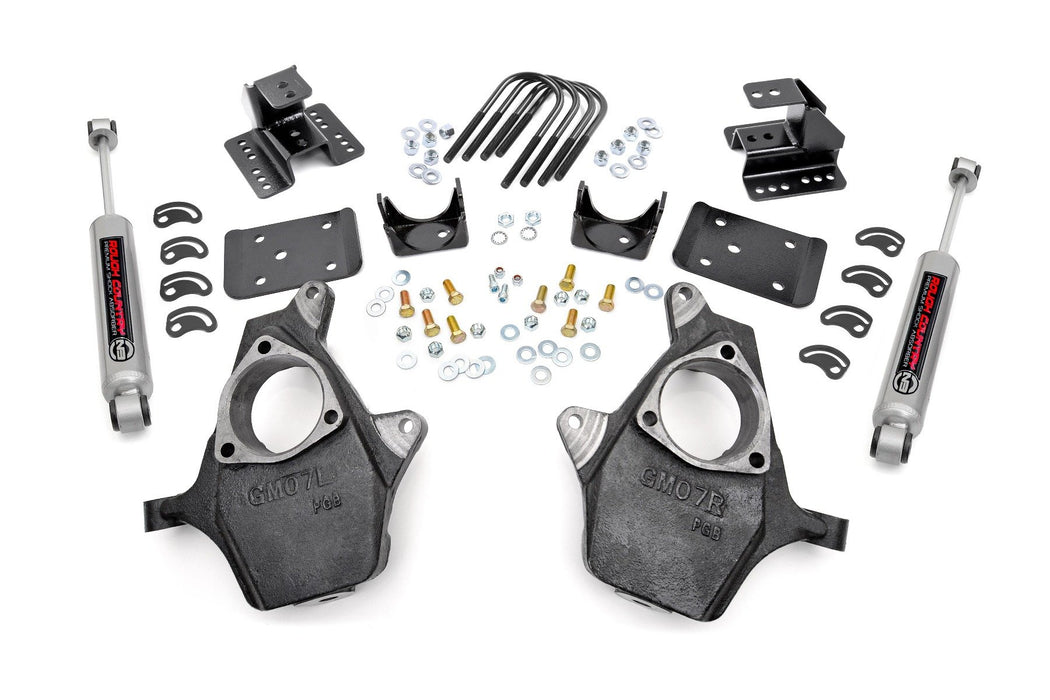 Rough Country Lowering Kit Knuckle 2"Fr 4"Rr Chevy/Gmc 1500 (07-14) 721.20