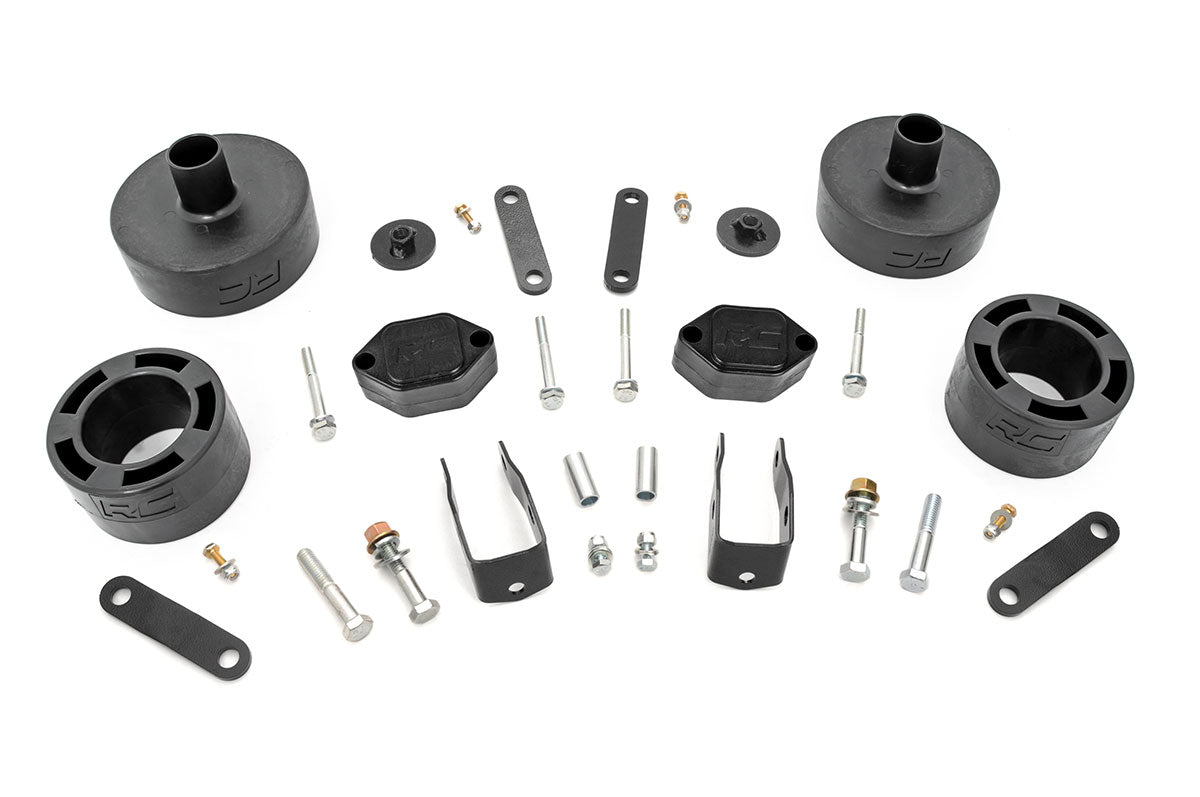 Rough Country 2.5 Inch Lift Kit Spacers Fits Jeep Wrangler Jk (2007-2018) 656