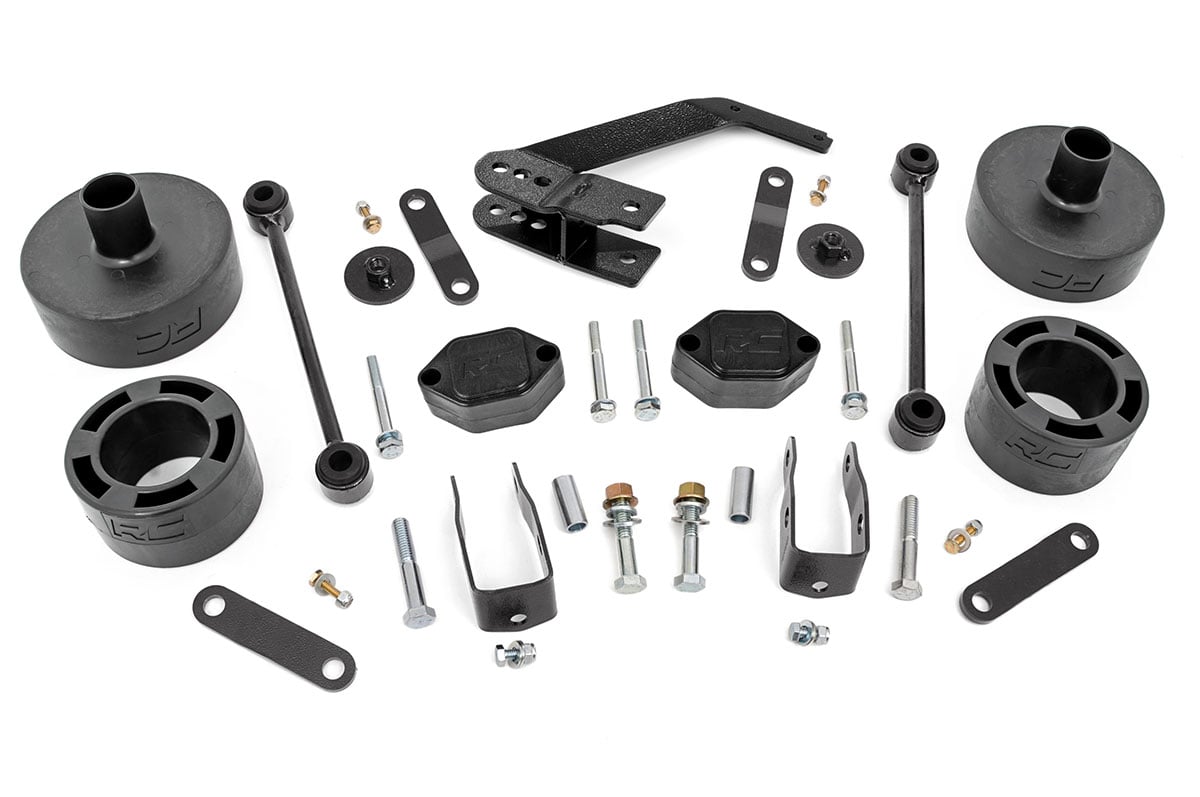 Rough Country 2.5 Inch Lift Kit Spacers Series Ii Fits Jeep Wrangler Jk (07-18) 635