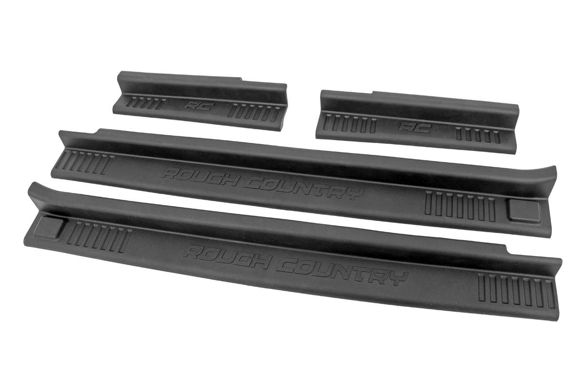 Rough Country Entry Guards Front And Rear Fits Jeep Wrangler Jk 2WD/4WD (07-18) 10567