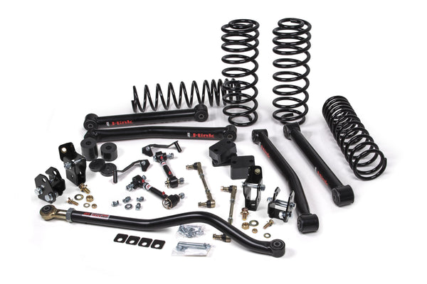 JKS 2018-20234 Fits Jeep Wrangler JL J-Konnect 2.5" 4Dr W, Shock Extension Brackets, HD Rate Coils, Fits 2018-2024 Jeep Wrangler JL JSPEC122KNS