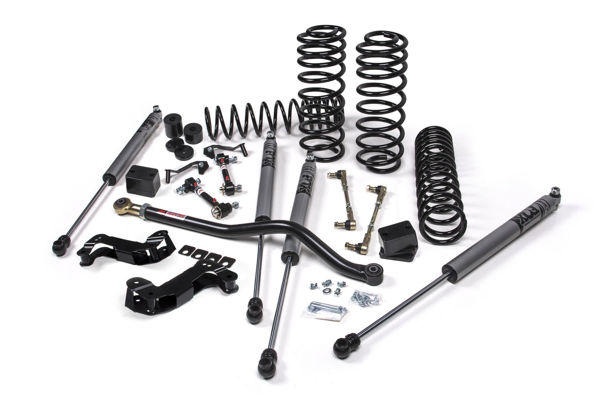 JKS 2018-2024 Fits Jeep Wrangler JL J-Kontrol 3.5" 4Dr W, FOX Adventure Series Shocks, HD Rate Coils, Fits 2018-2024 Jeep Wrangler JL JSPEC142KFA